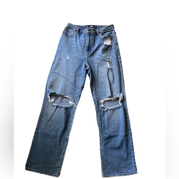 HOLLISTER ULTRA HIGH-RISE DAD JEAN VINTAGE STRETCH SIZE 7R 28W 31L - Picture 1 of 8